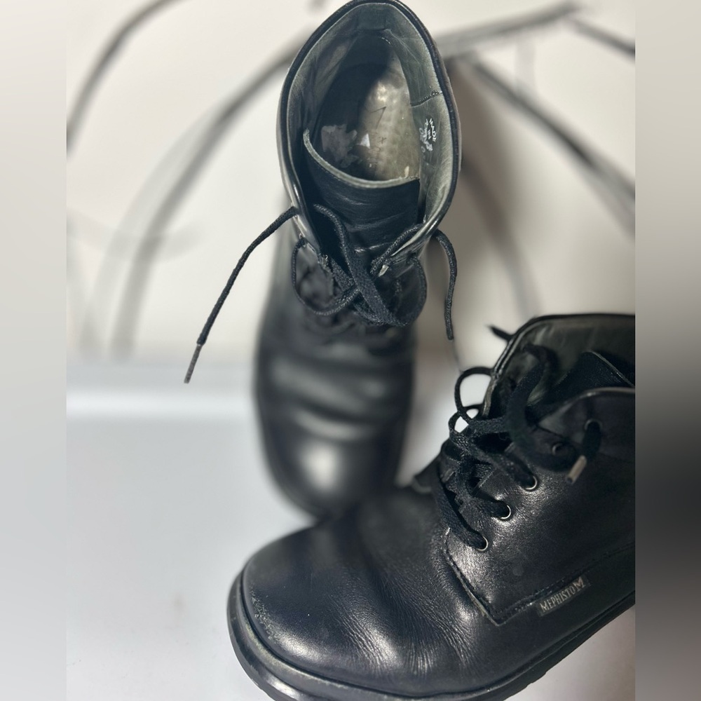Mephisto 100% Caoutchouc Black Ankle Boots, High Quality and Handcrafted Size 7 - Picture 3 of 12